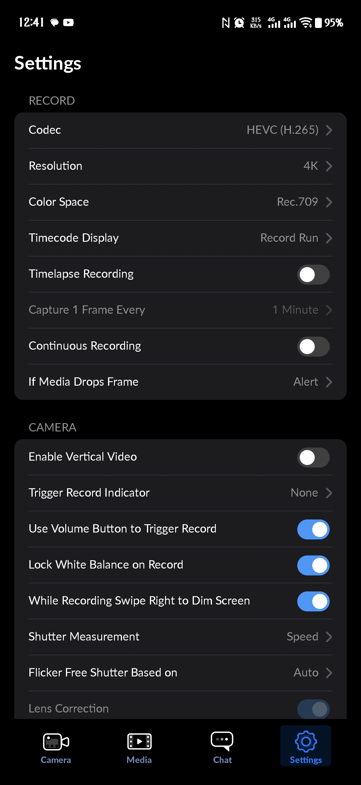 Black Magic Camera screenshot